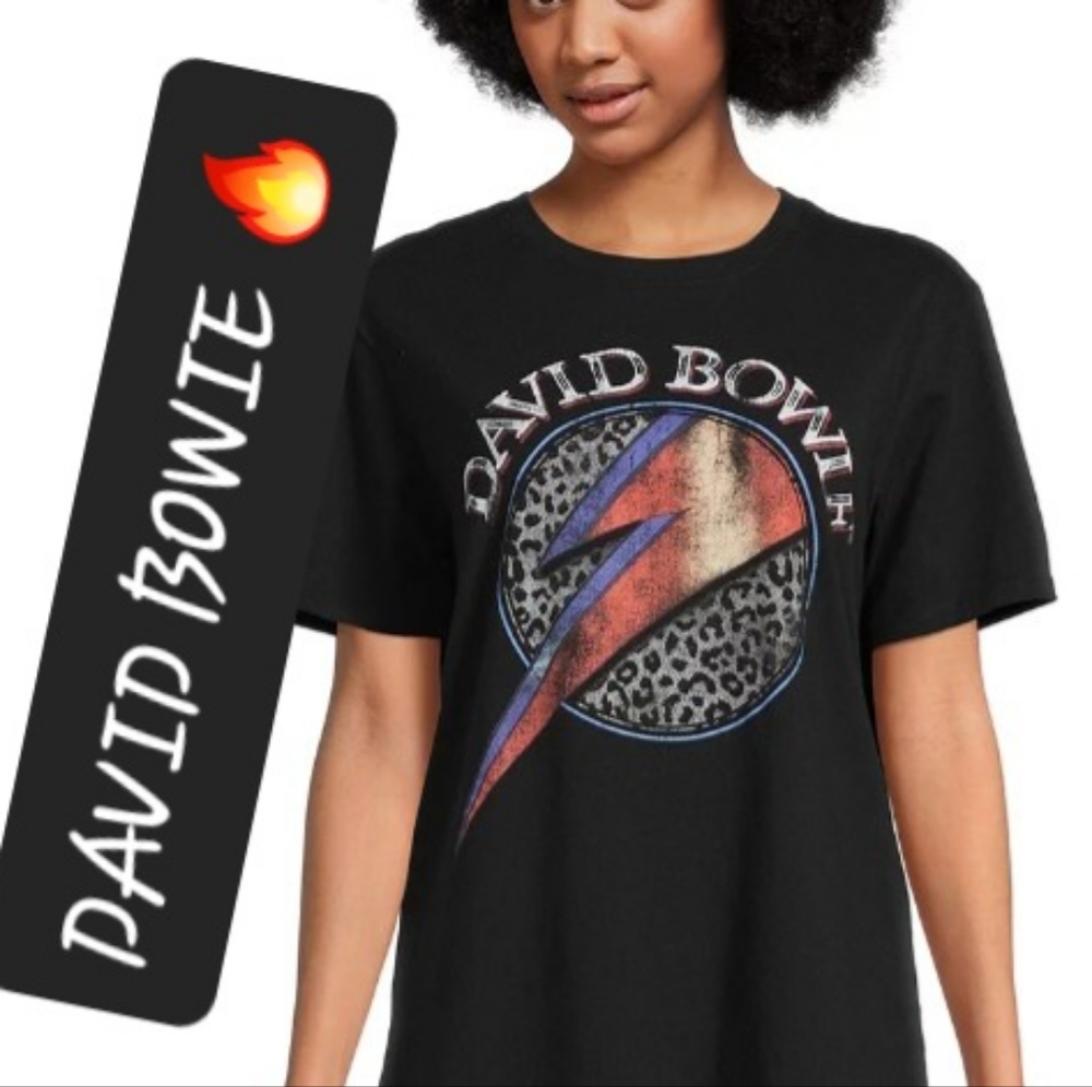 David Bowie  Black  Band T-shirt  - XLARGE  Soft material  - & Lightweight
